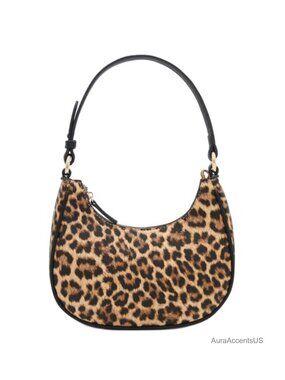 Crescent Shoulder Bag Underarm Purse Faux Leather
